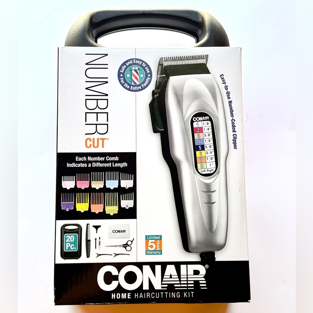 NEW-Conair Number Cut 20 pc Set with Case